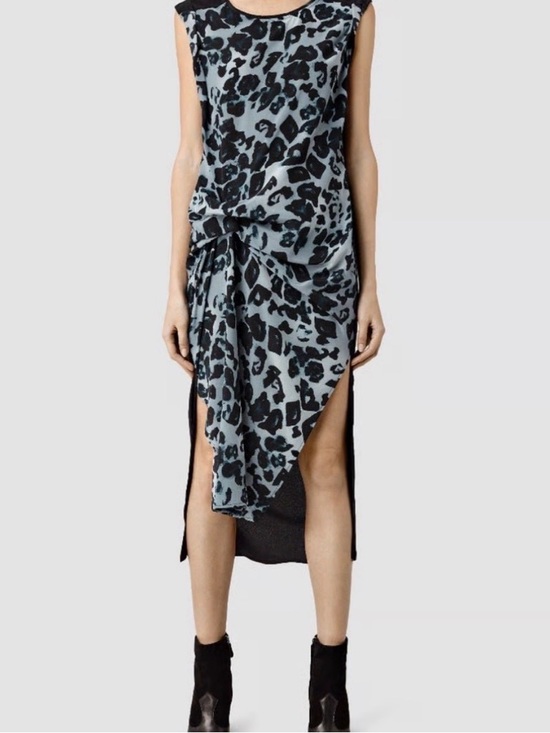 All Saints Dresses & Skirts - AllSaints Black & Gray Animal Print Dress
